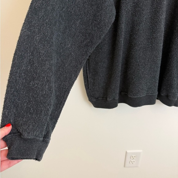 Vintage 90s Big Dogs Gray 1/4 Quarter Zip Mens L - Picture 7 of 10